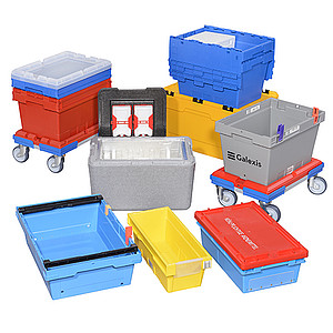 Kollektion von Kunststoffböden in verschiedenen Farben und Formen