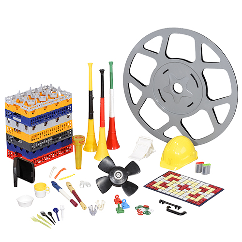 Vielfältige Kunststoffprodukte aus Spritzguss – unterschiedliche Größen, Farben und Anwendungen